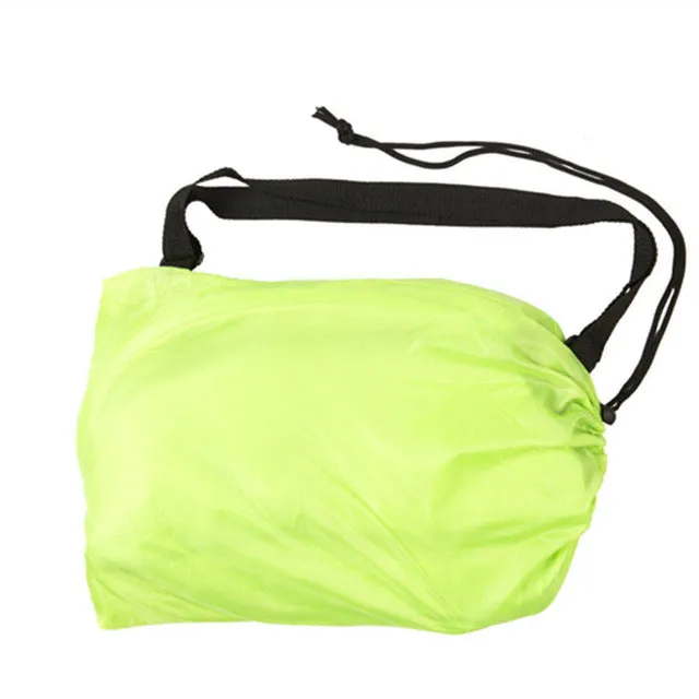 240*70cm Fast Inflatable Lazy bag Air Sleeping Bag Camping Portable Air Sofa Beach Bed Air Hammock Nylon Banana Sofa Lounger