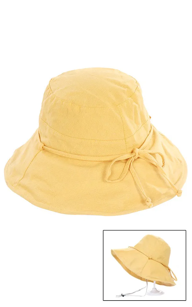 AO3083 Mustard Reversible Cotton Bucket Hat