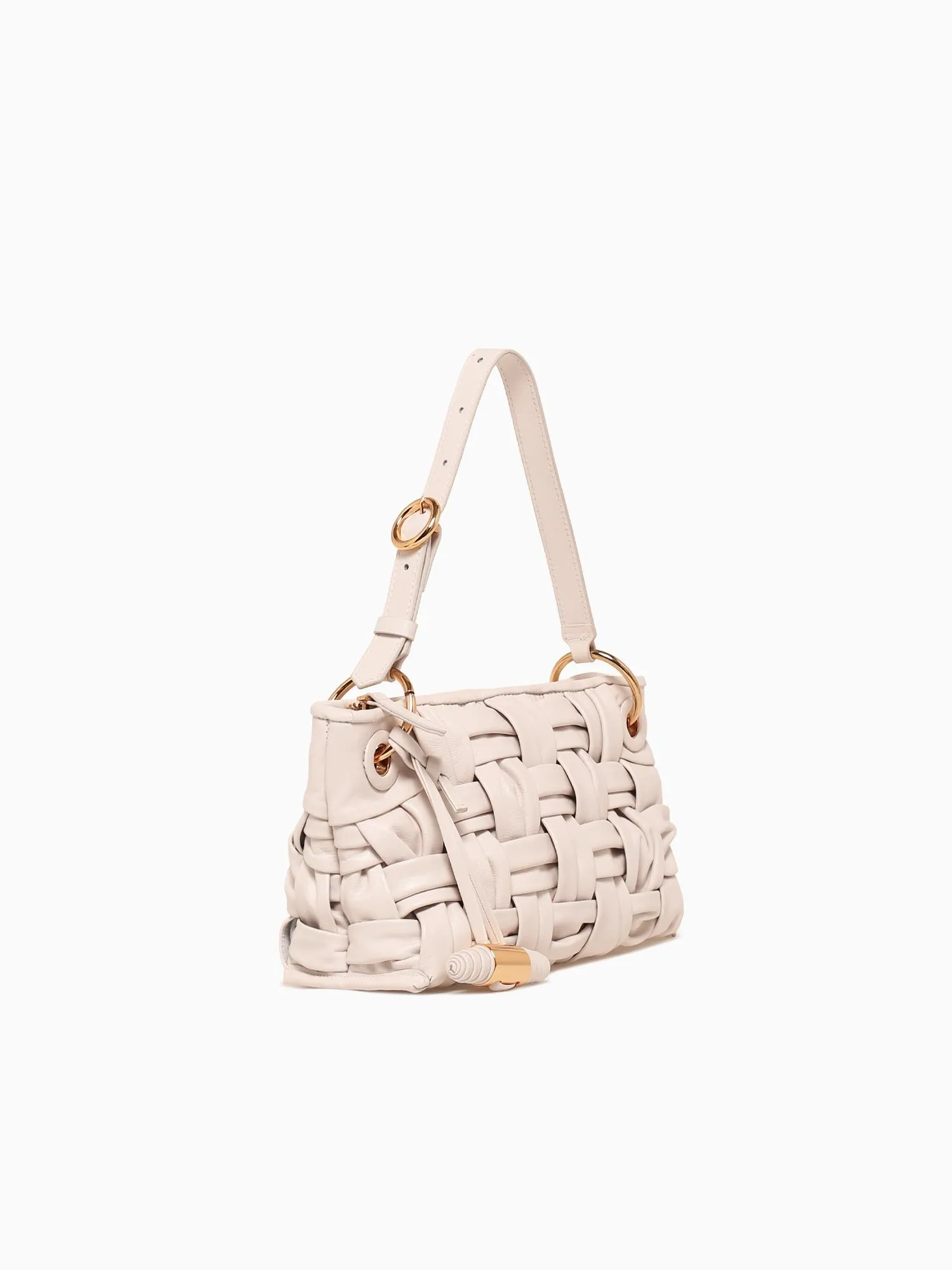 Artsy Organic Shoulder Bag Off White