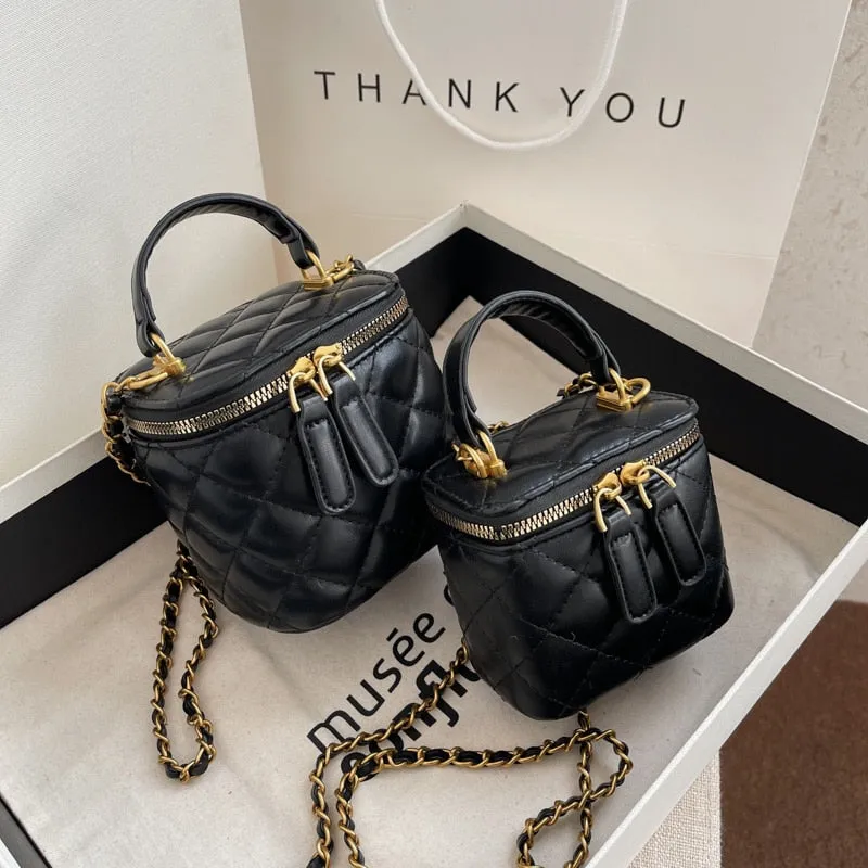 Back To College Deanwangkt Luxury Mini Box PU Leather Crossbody Bag With Short Handle For Women Kawaii Totes Shoulder Handbag And Purses Luxury Brand