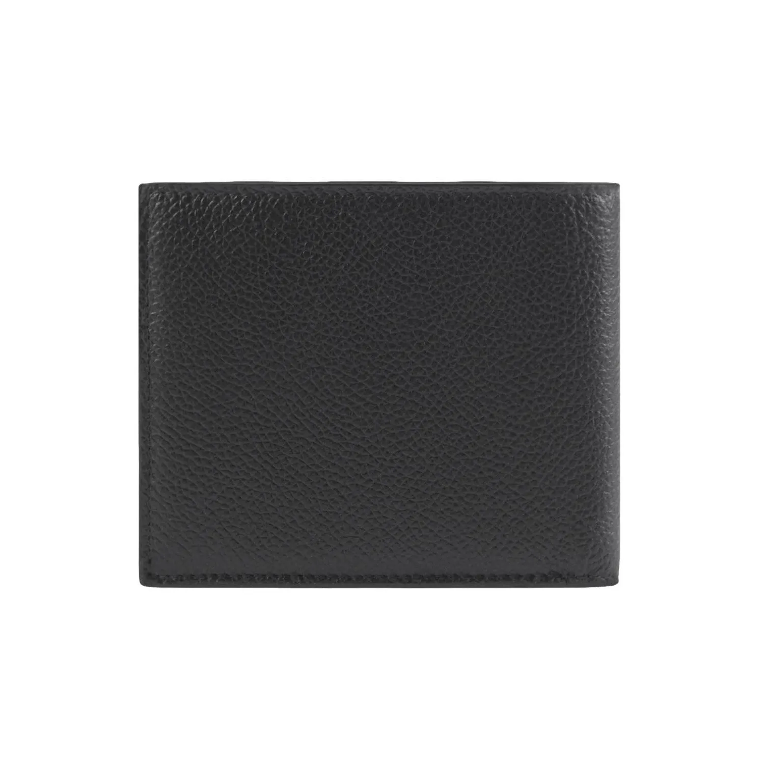 Balenciaga Cash Square Black Calfskin Leather Logo Bifold Wallet 594549