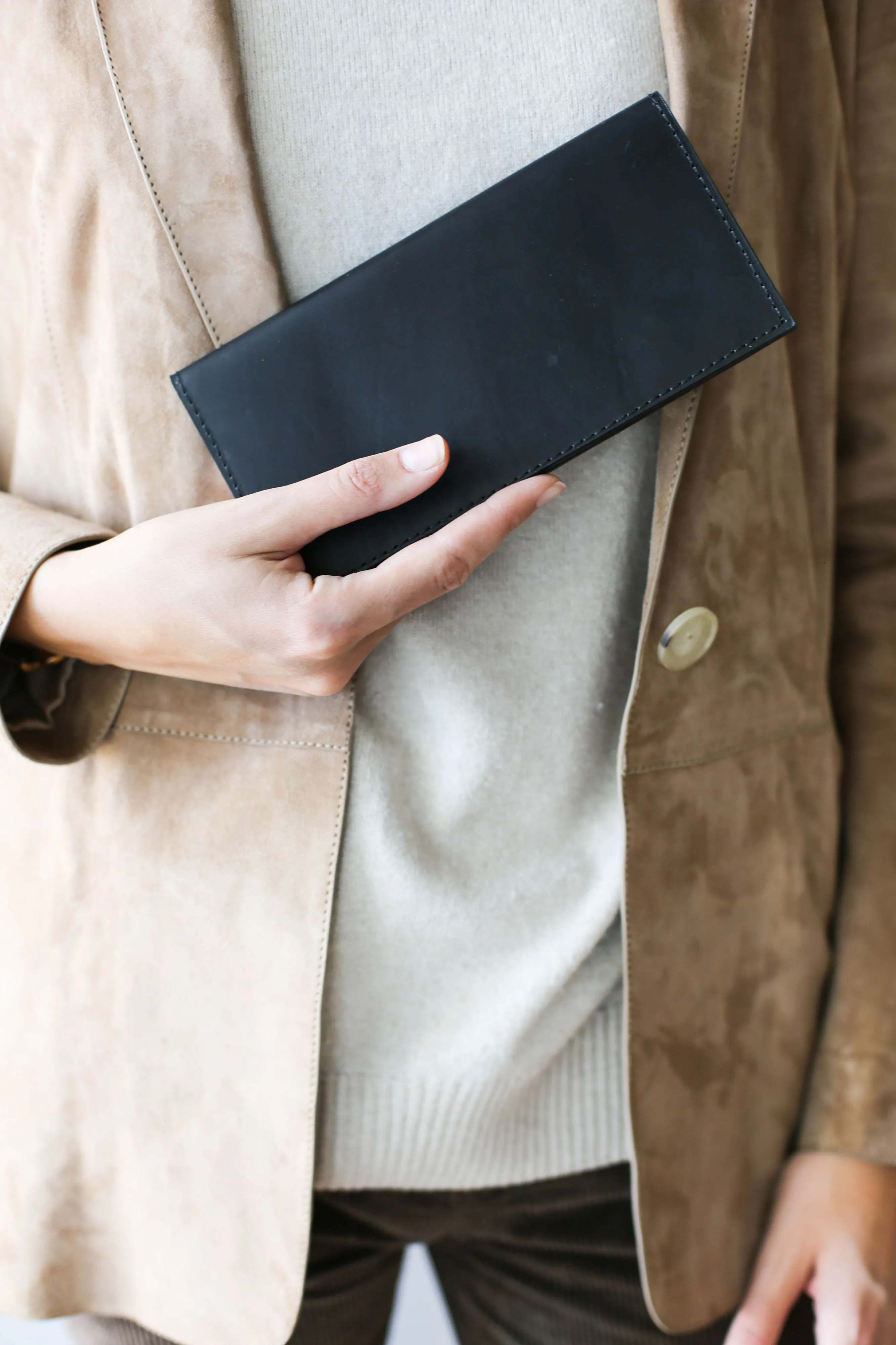 Bifold Black & Brown Leather Wallets - N02