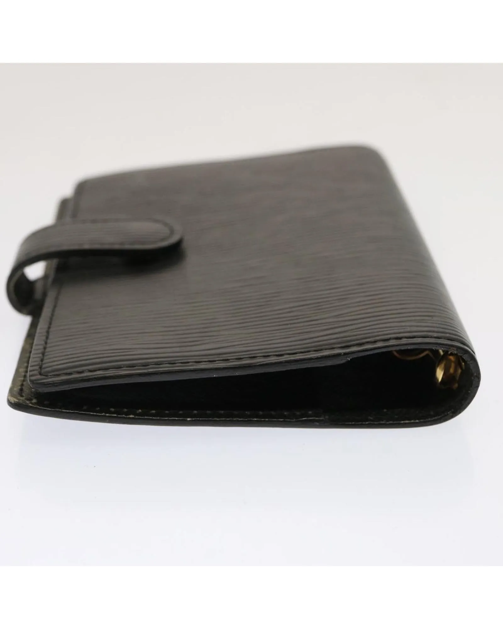 Black Epi Leather Day Planner Cover with Accessories and Serial No.