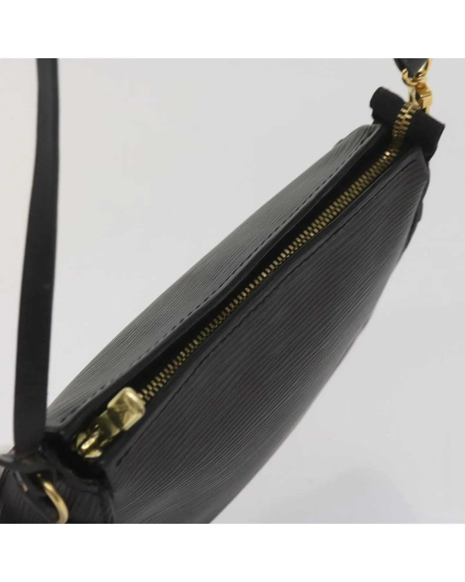 Black Epi Leather Makeup Pouch by Louis Vuitton