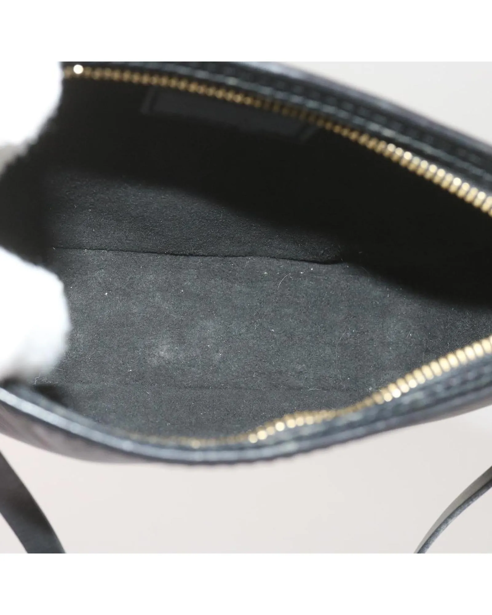 Black Epi Leather Makeup Pouch by Louis Vuitton