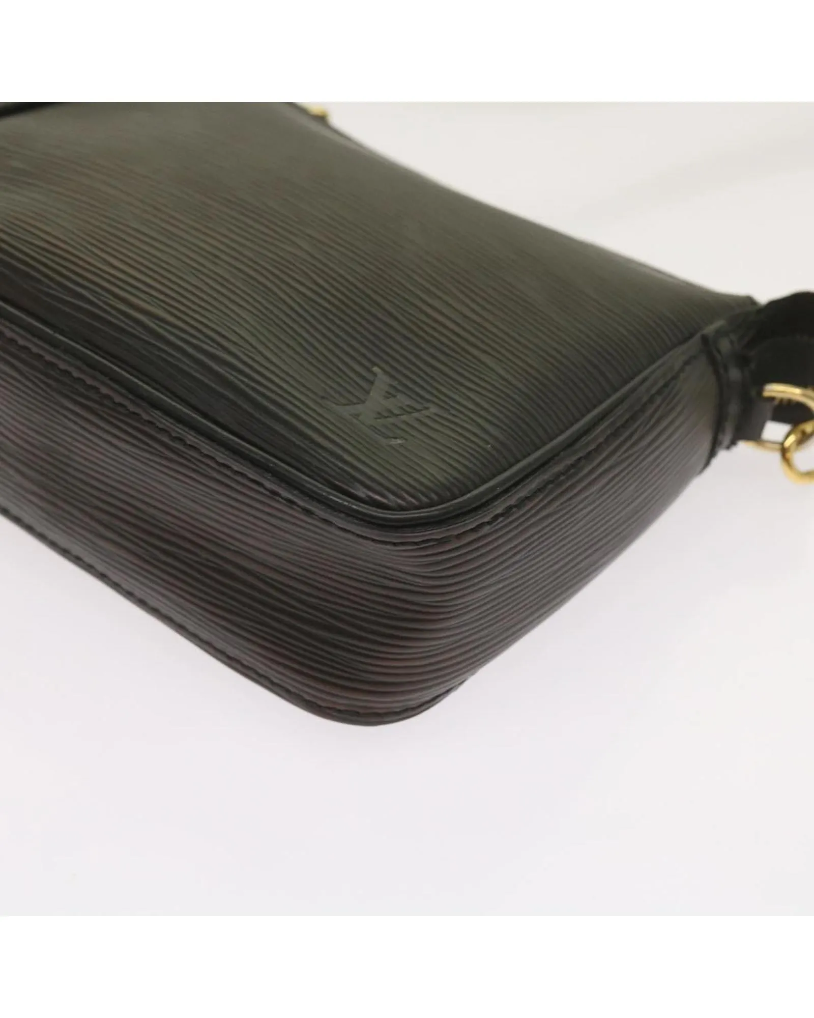 Black Epi Leather Makeup Pouch by Louis Vuitton