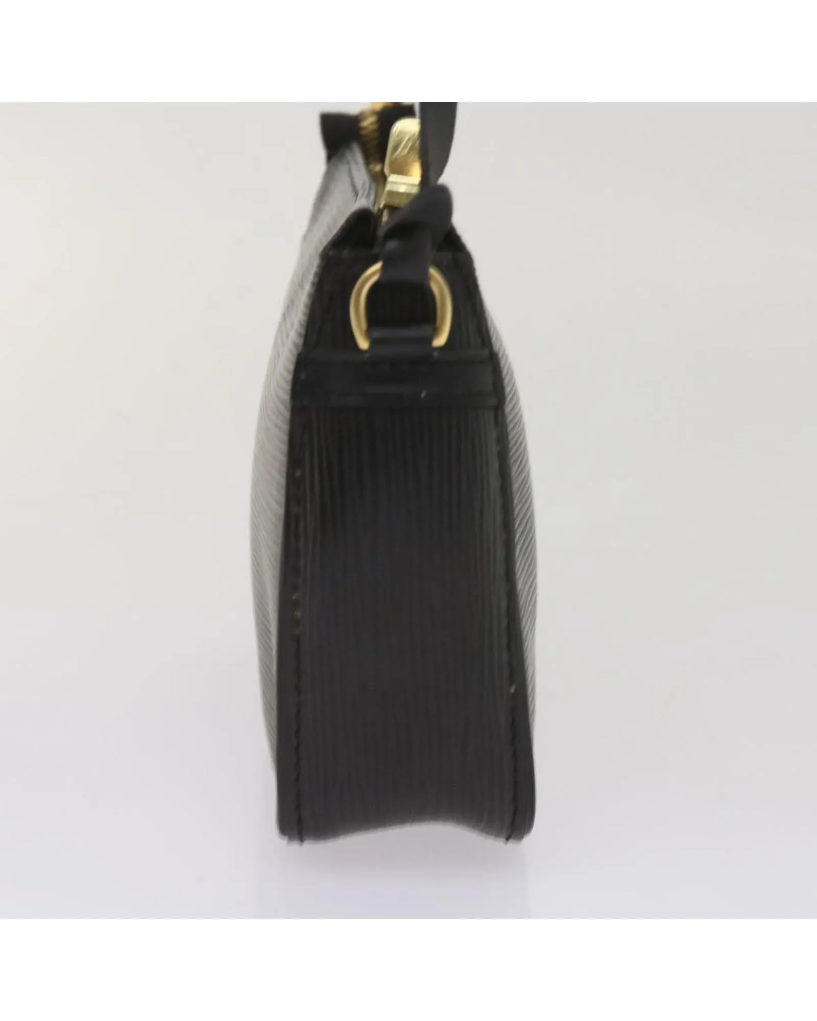 Black Epi Leather Makeup Pouch by Louis Vuitton