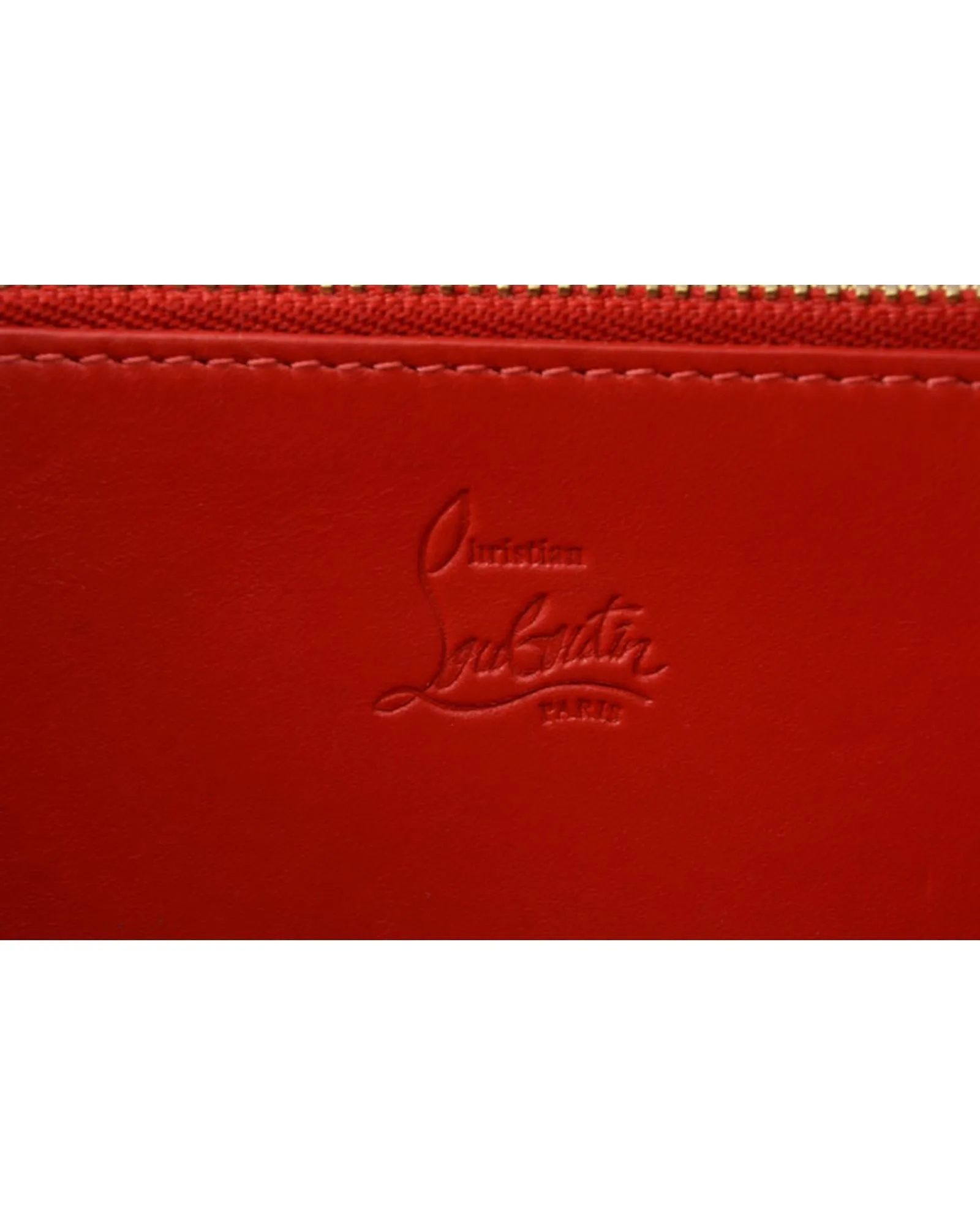 Black Leather Panettone Zipped Long Wallet by Christian Louboutin