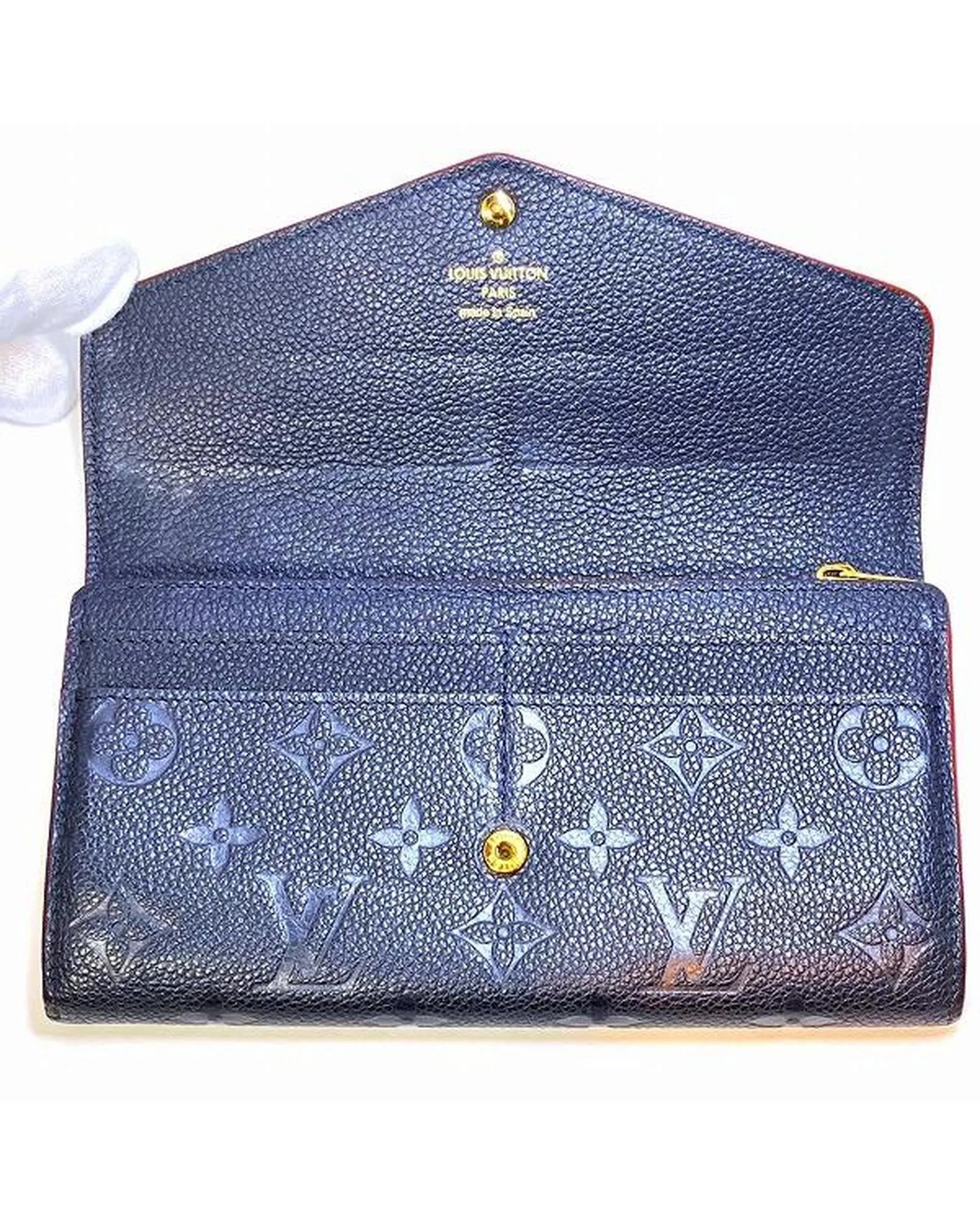 Blue Leather Wallet in Excellent Condition