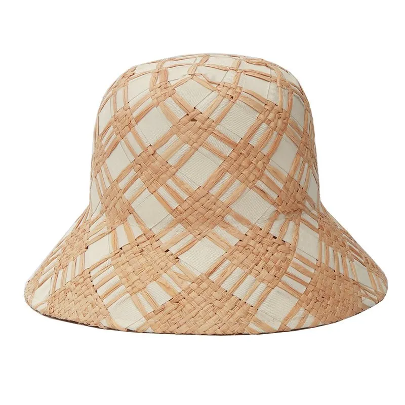 Bucket Hat Straw: Black & White Options