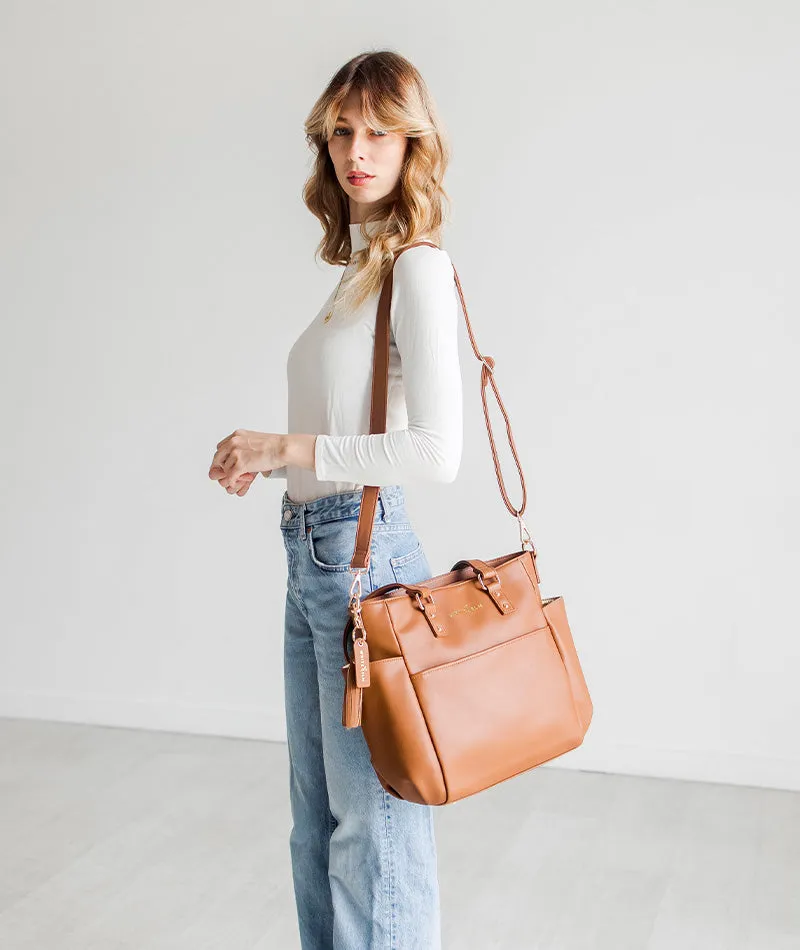 Carina Tote Bag - Caramel