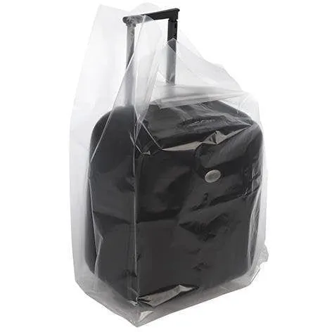 Clear Gusseted Poly Bags. 12 x 8 x 30 x 3 mil