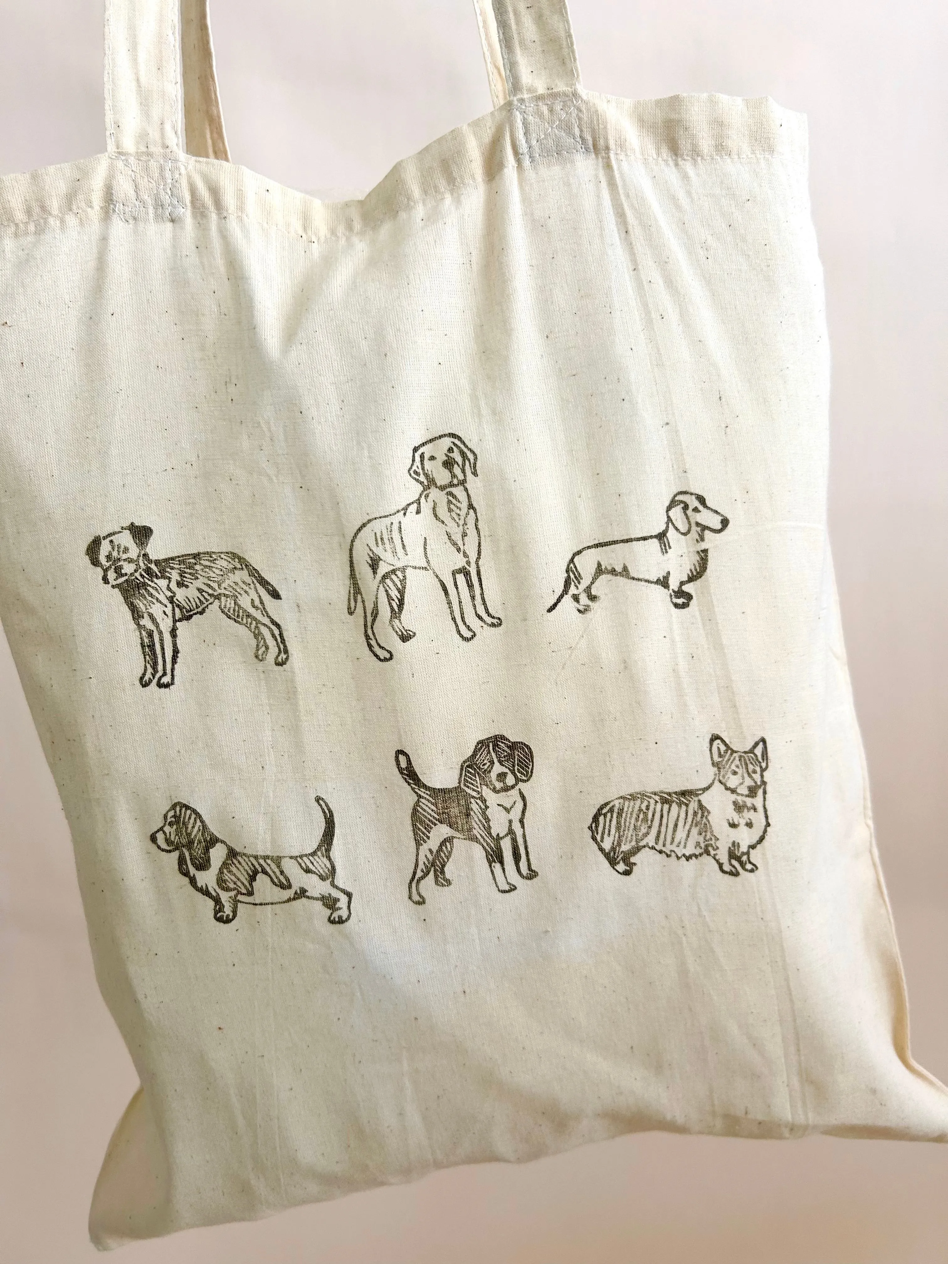 Cotton Tote bag for dog people: Canine