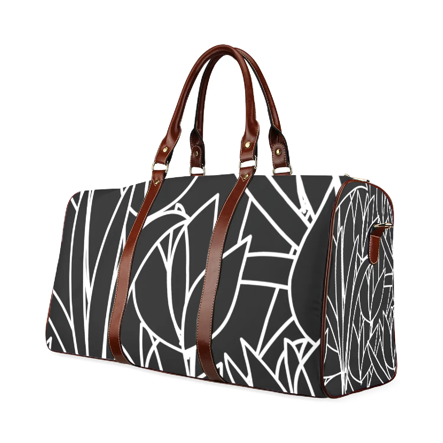 Custom Order - AMMA JO Duffel -La Fleur Noire