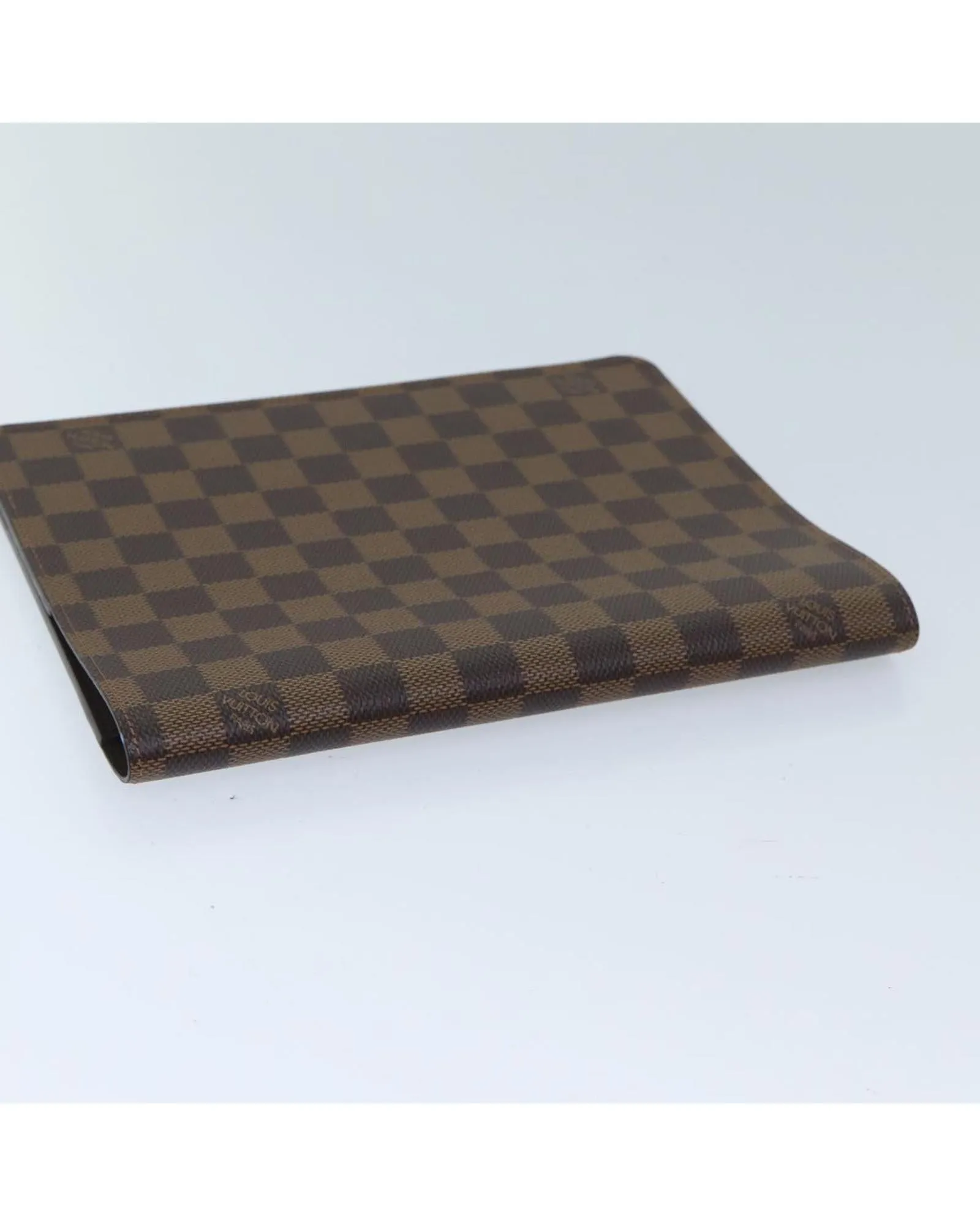 Damier Ebene Day Planner Cover with Printed Initials