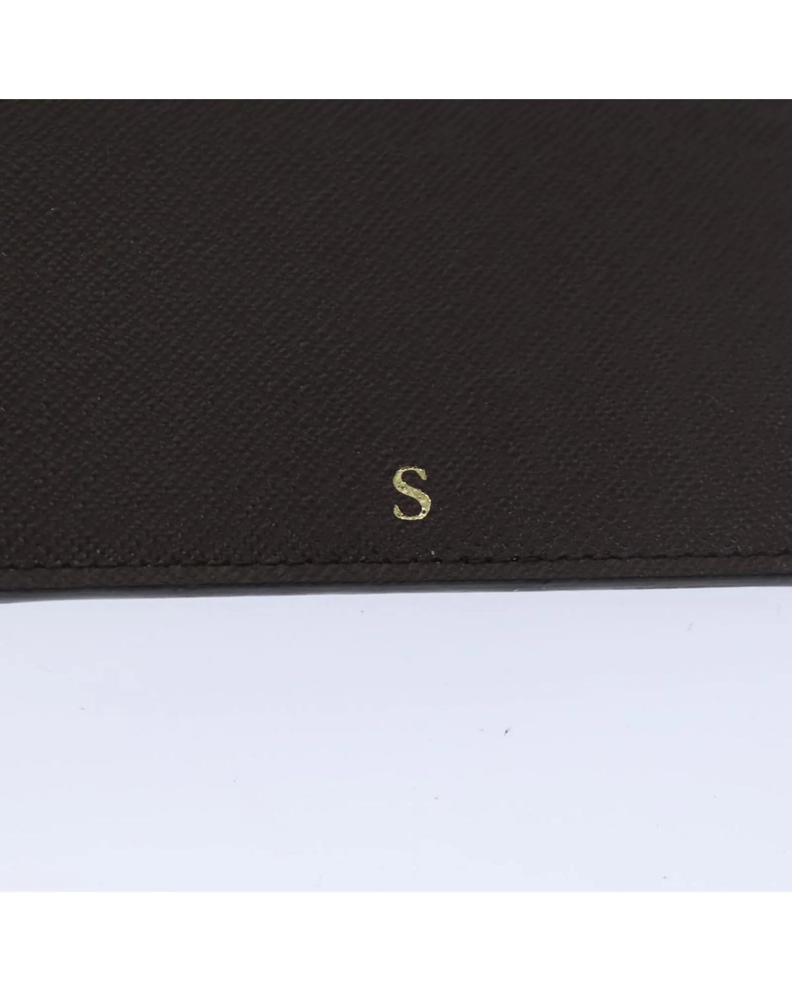 Damier Ebene Day Planner Cover with Printed Initials