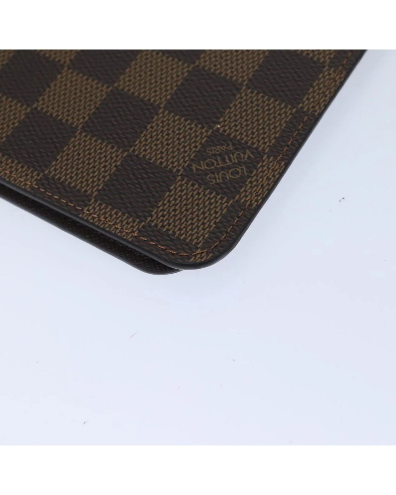 Damier Ebene Day Planner Cover with Printed Initials