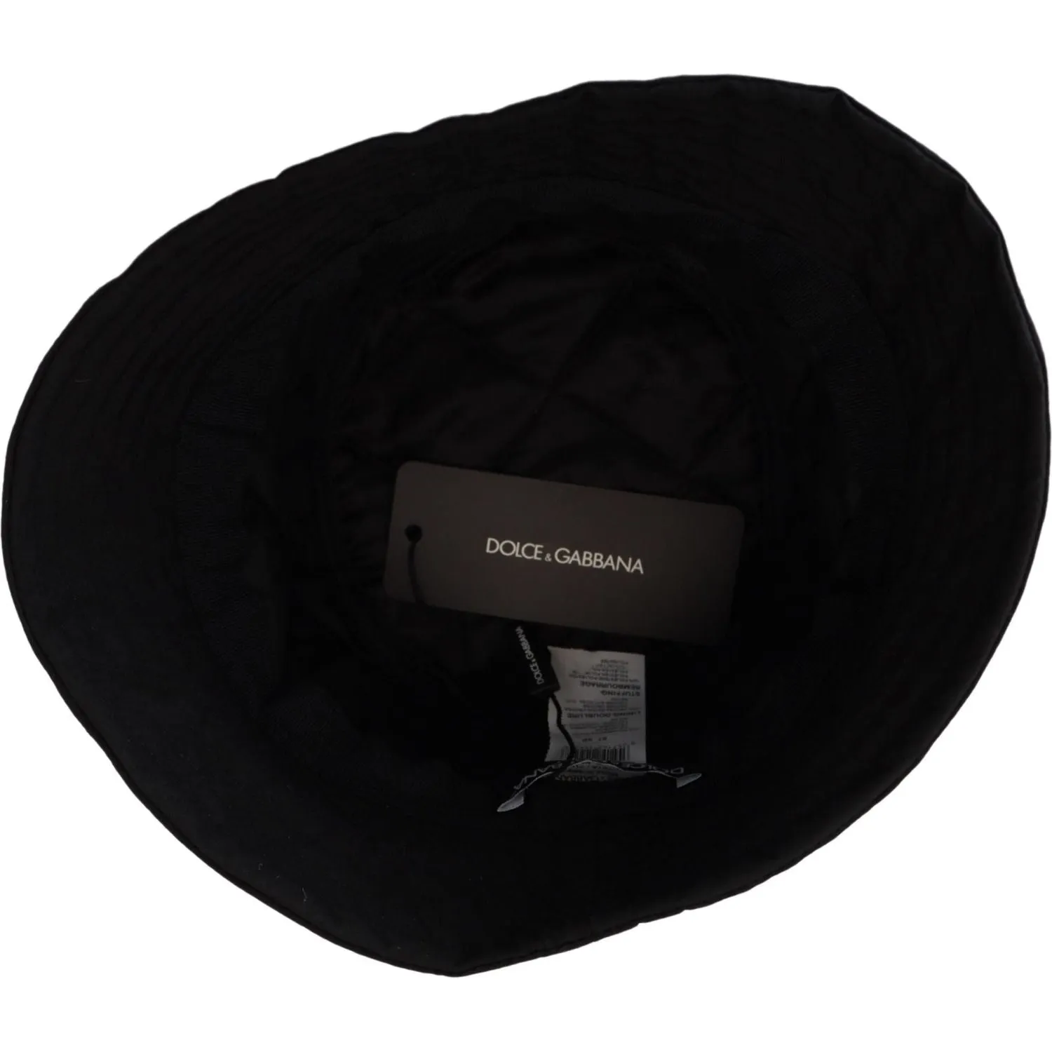 Dolce & Gabbana Elegant Black Bucket Cap