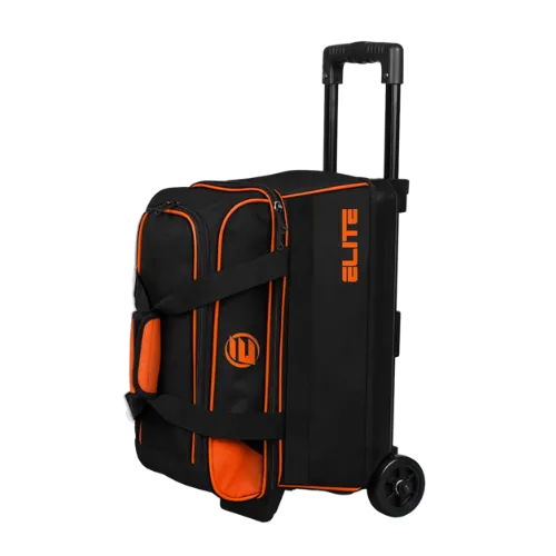 Elite Basic Double Roller Orange Bowling Bag