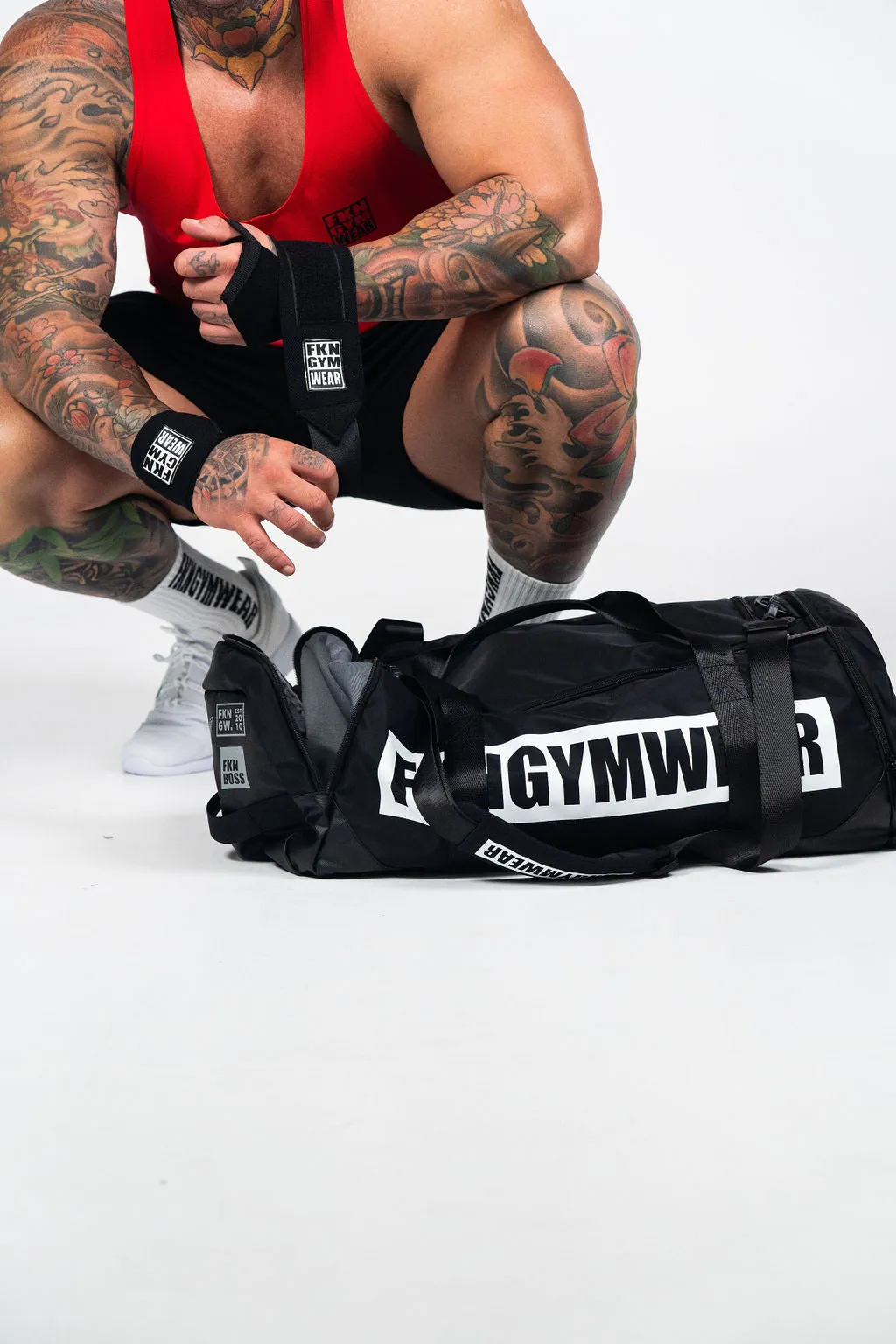 FKN Gym Bag Convertible Backpack Black / White