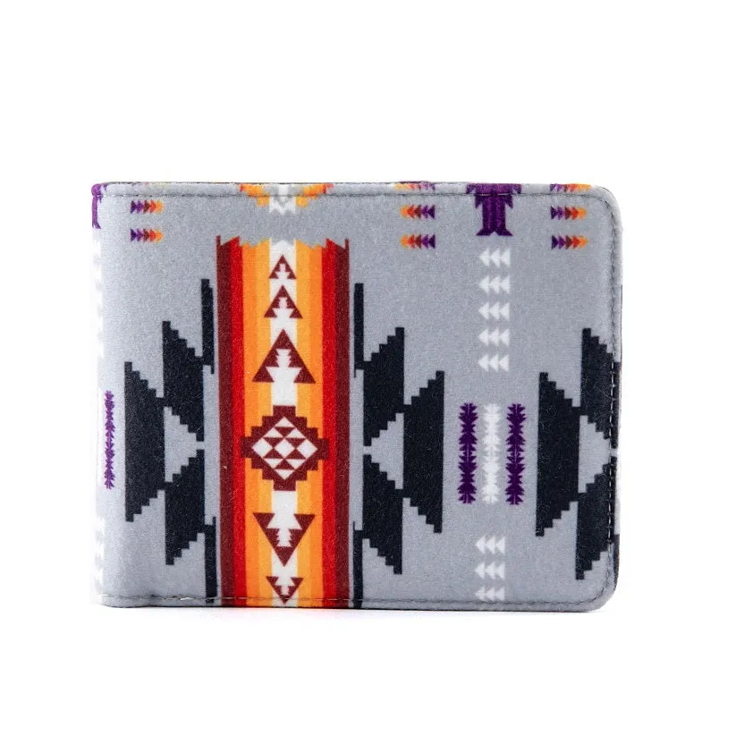 Fleece Printed Men's Wallet - Southwest Design