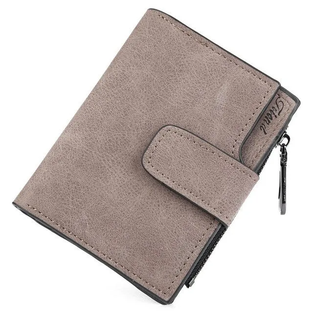 Guapabien Solid Small Purse Floral Carteras Matte PU Leather Women Clutch Wallet Mujer Femininas short mini wallet bifold purse