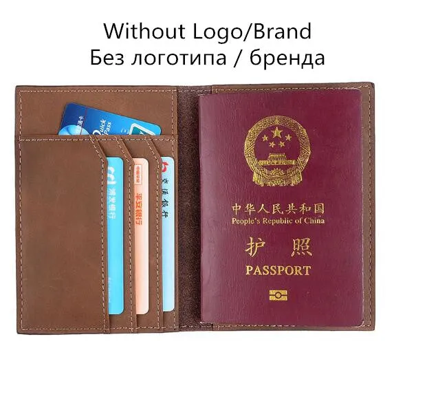 Hot Sale Men Passport Covers Solid Credit Id Card Folders Handmade Passports Holder Case Travel Accessories Passport Wallets