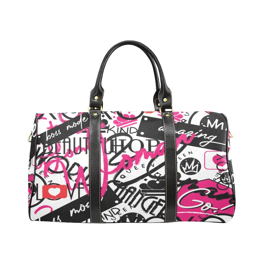 In Stock - AMMA JO "I AM WOMAN" GRAFFITI Women Duffle