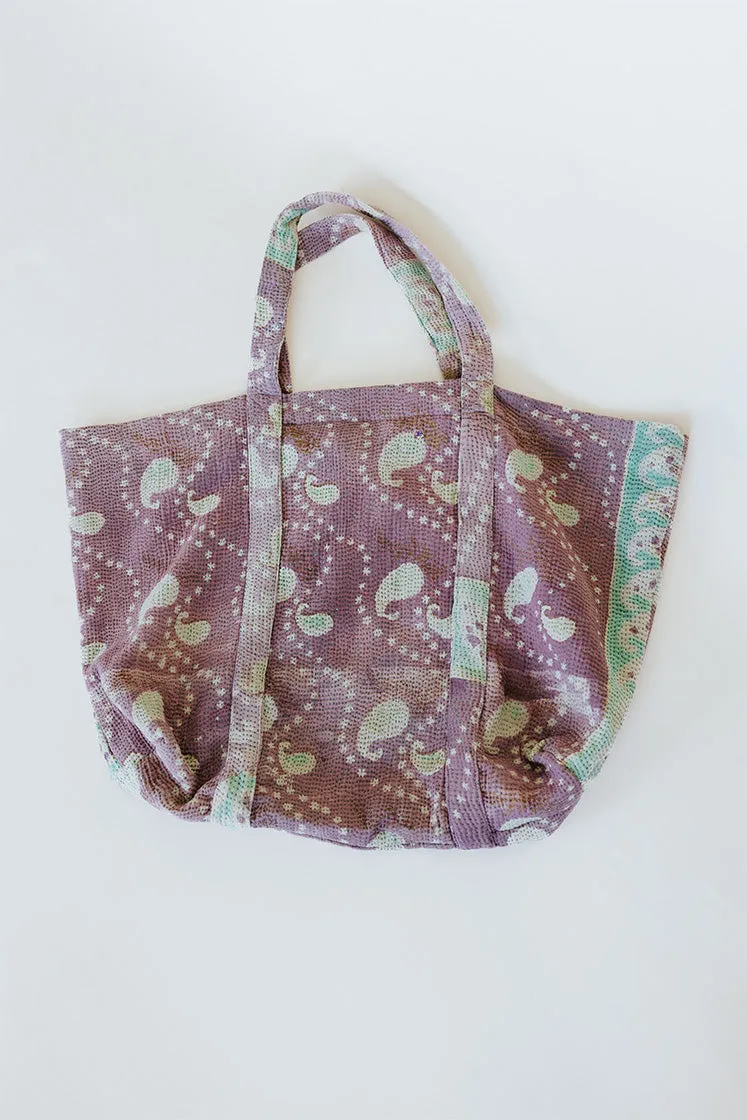 Kantha Large Tote - #4