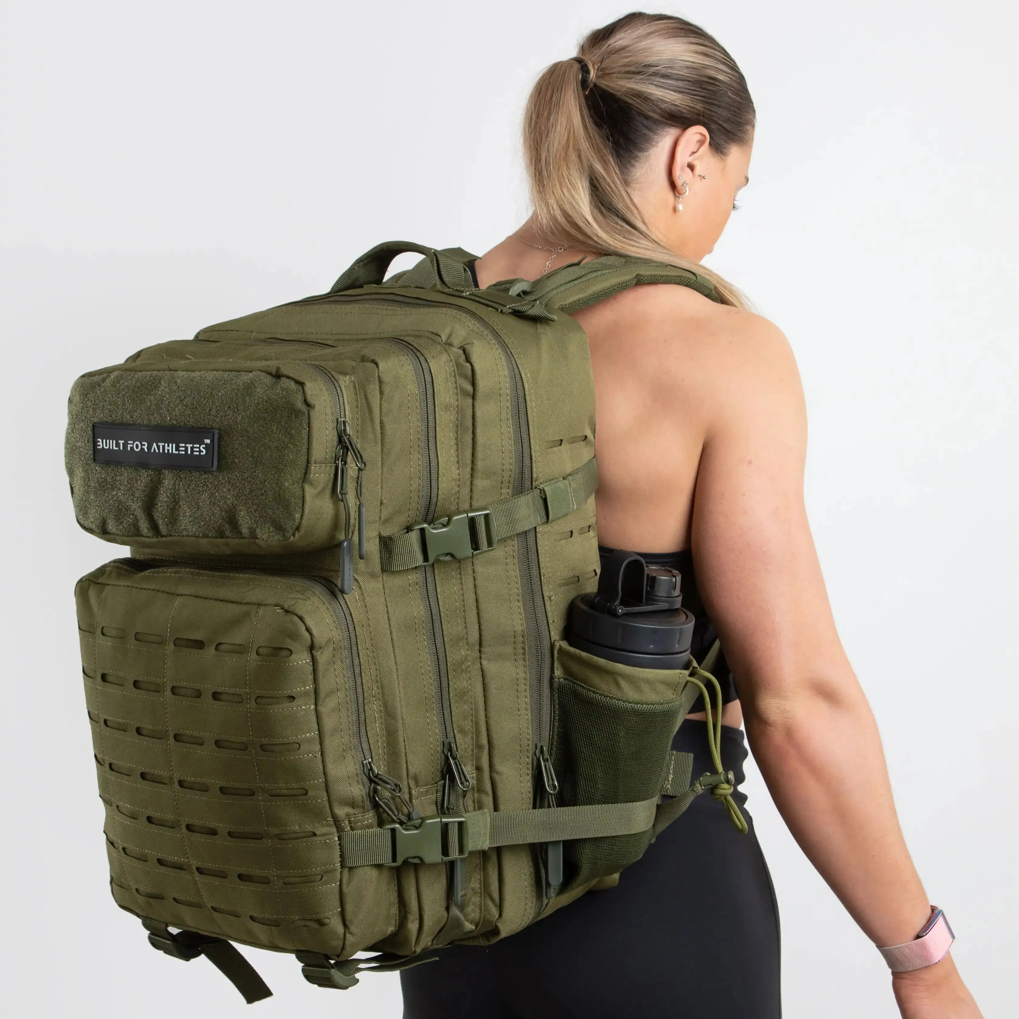 Large Army Green Gym Backpack