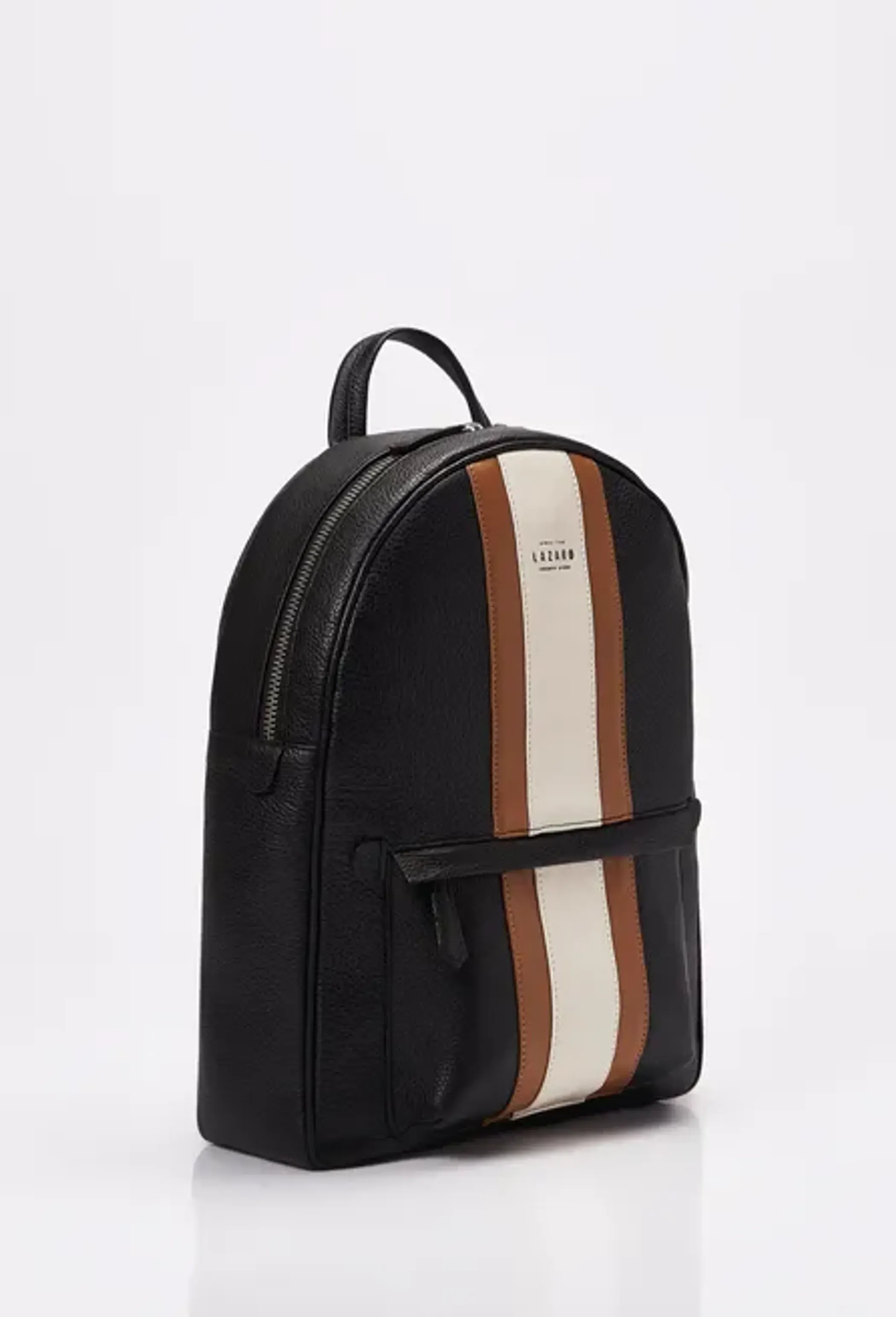 Lightweight Leather Zipper Backpack