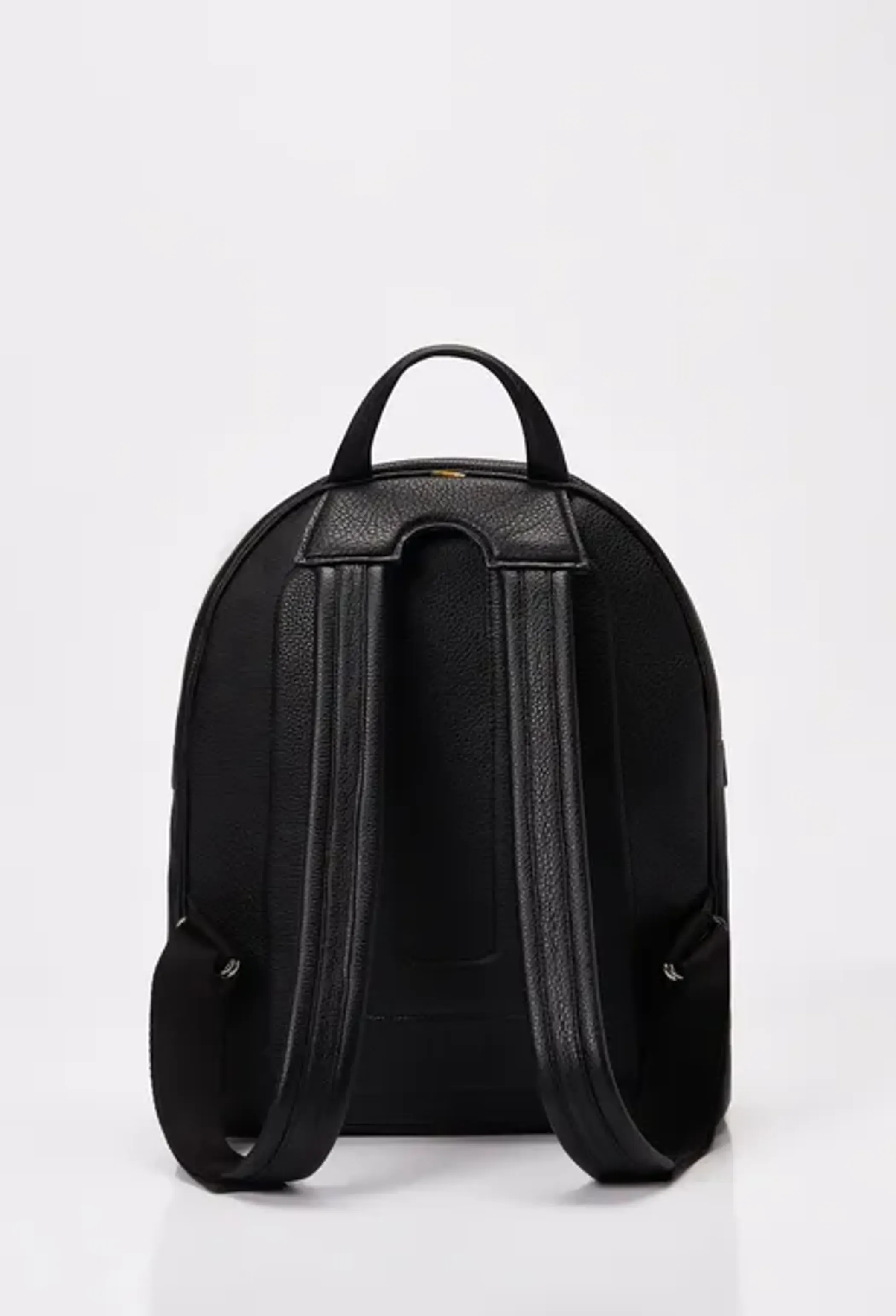 Lightweight Leather Zipper Backpack