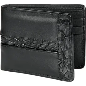 Los Altos Leather and Caiman Skin Wallet CA20205