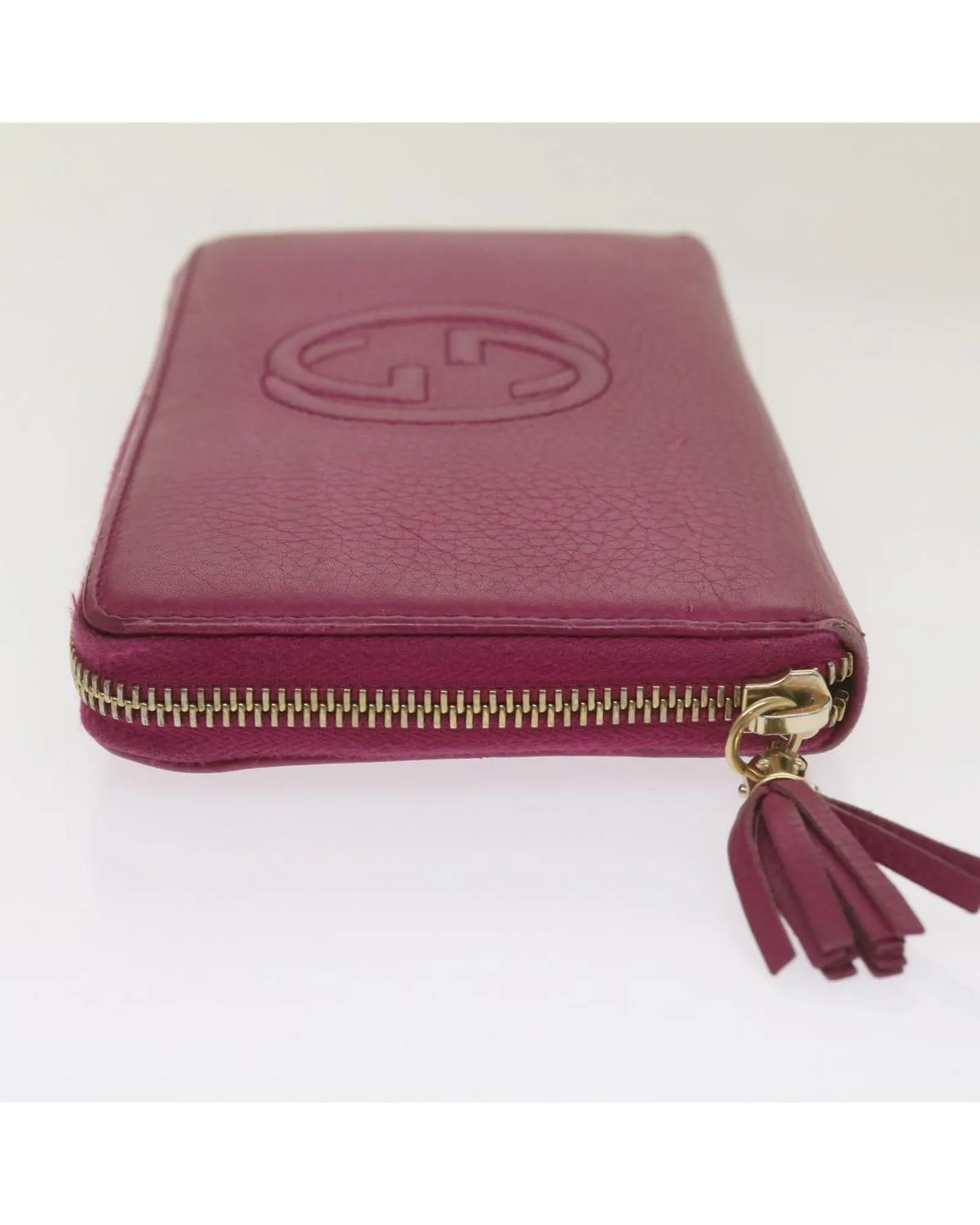 Luxury Leather Long Wallet in Pink by Gucci