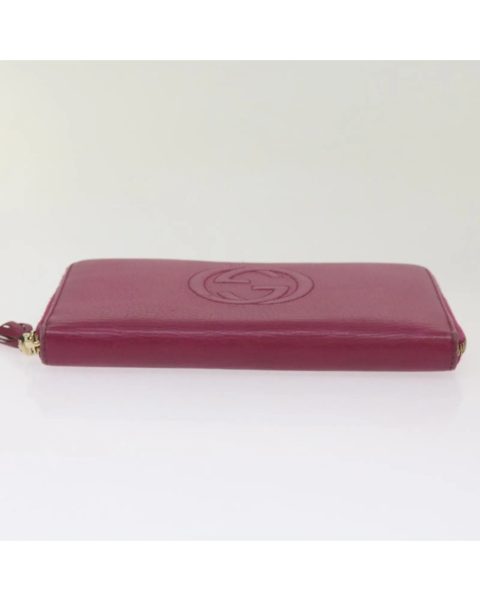 Luxury Leather Long Wallet in Pink by Gucci