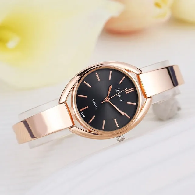 Lvpai Brand Stainess Steel Dress Watches Girls Quartz Watch Bracelet Watch Ladies Fashion Women Crystal Round Wristwatch