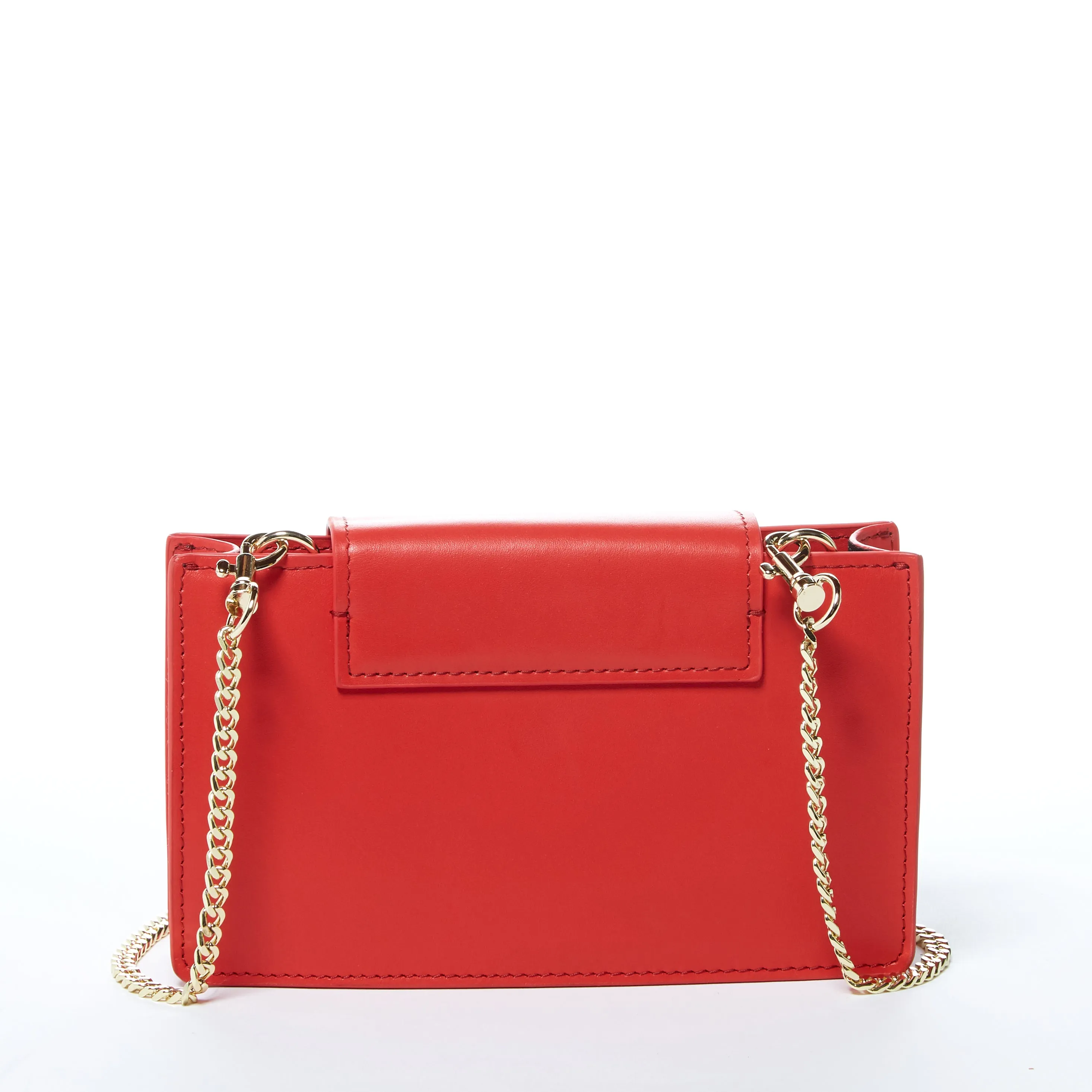 Mary Red Purse Mini Crossbody Bag Leather Wristlet