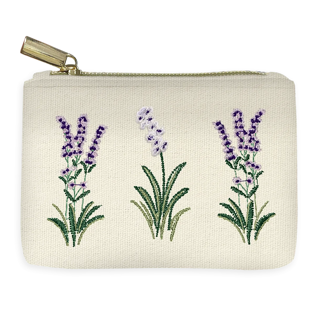 Mini Delicate Floral Cream Pouch