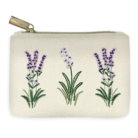 Mini Delicate Floral Cream Pouch