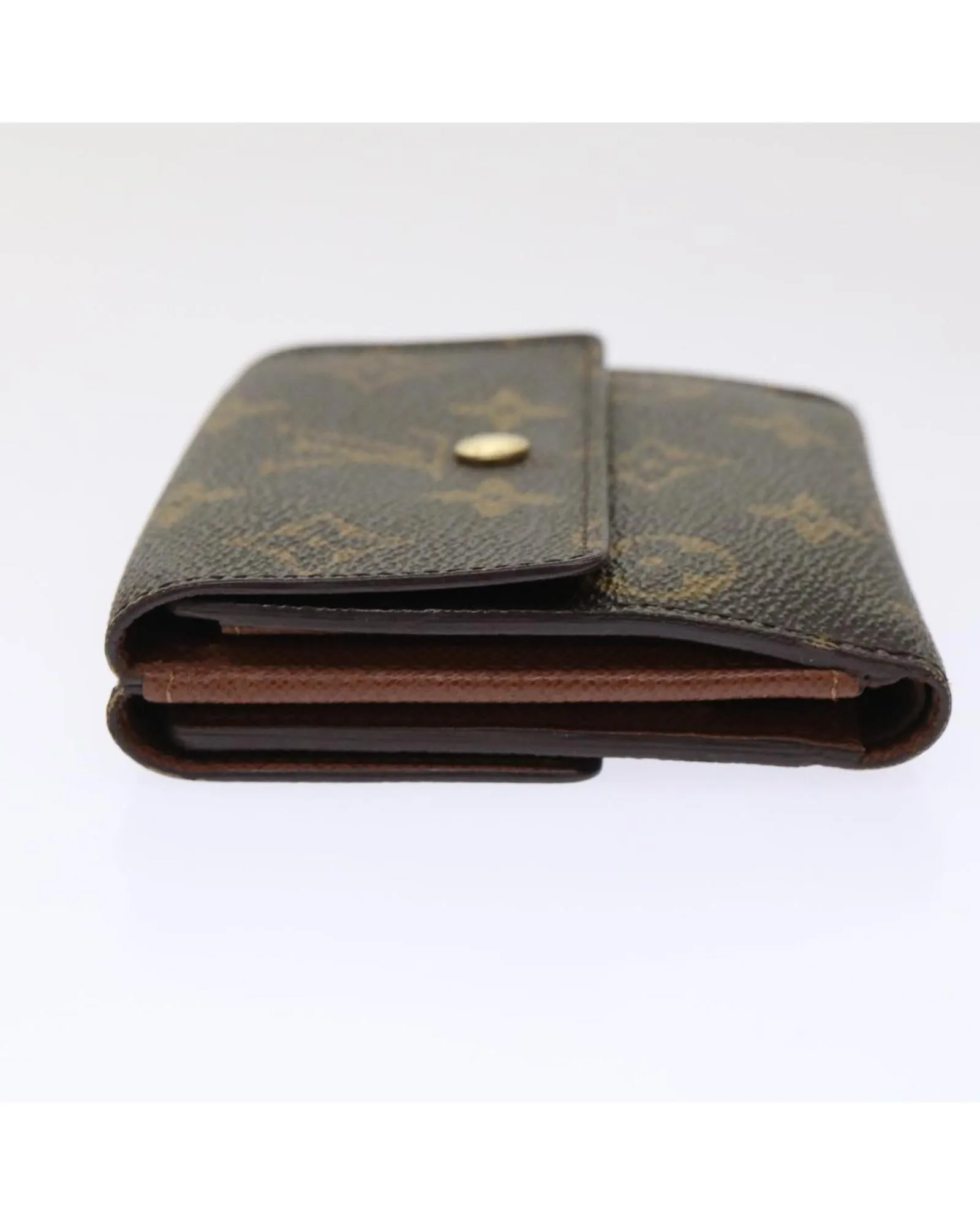 Monogram Canvas Credit Wallet with Dust Bag and Item Box