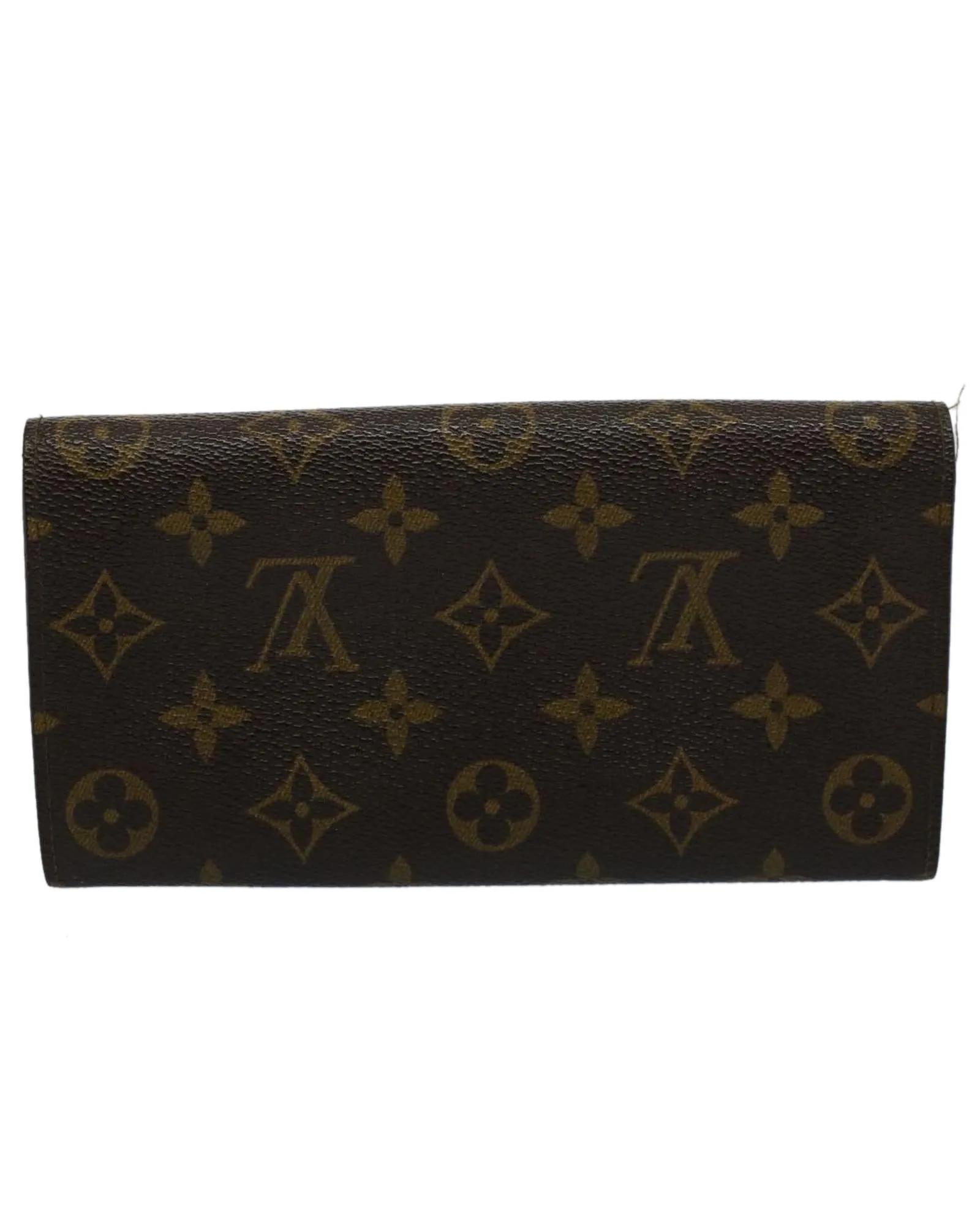 Monogram Canvas Long Wallet with Serial No