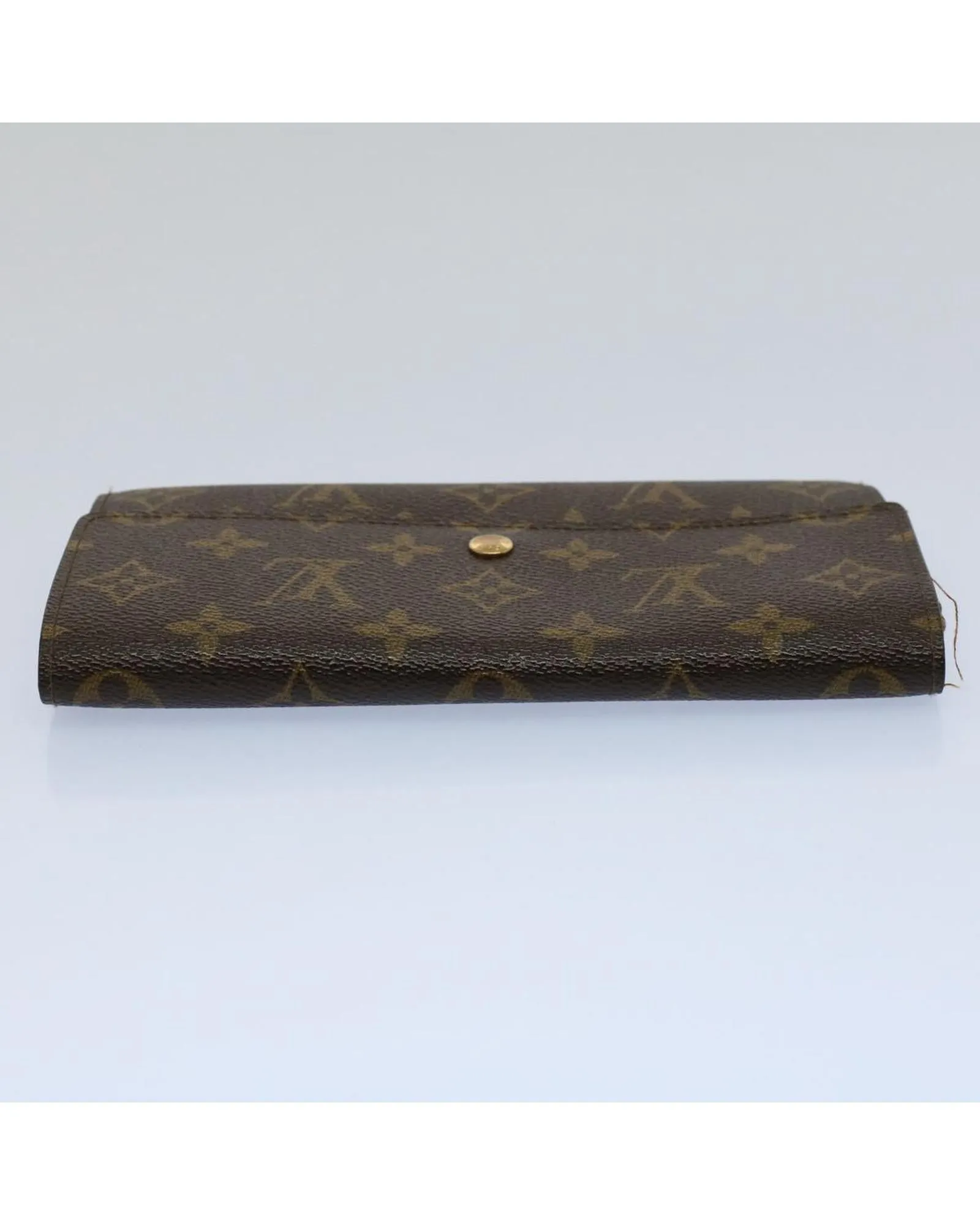 Monogram Canvas Long Wallet with Serial No