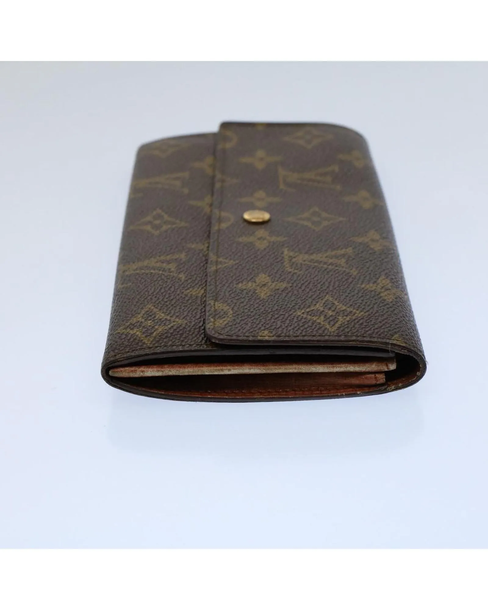 Monogram Canvas Long Wallet with Serial No