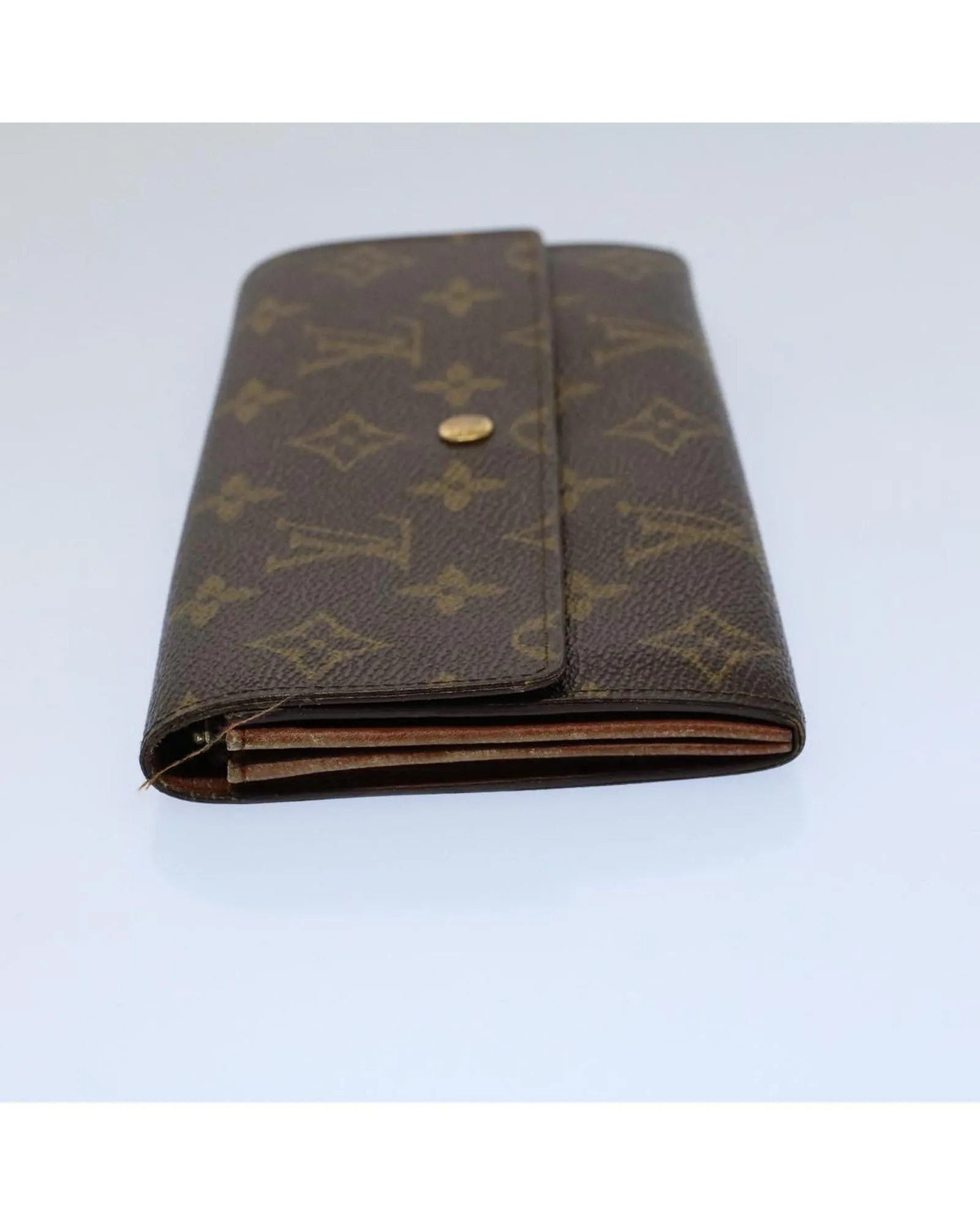 Monogram Canvas Long Wallet with Serial No