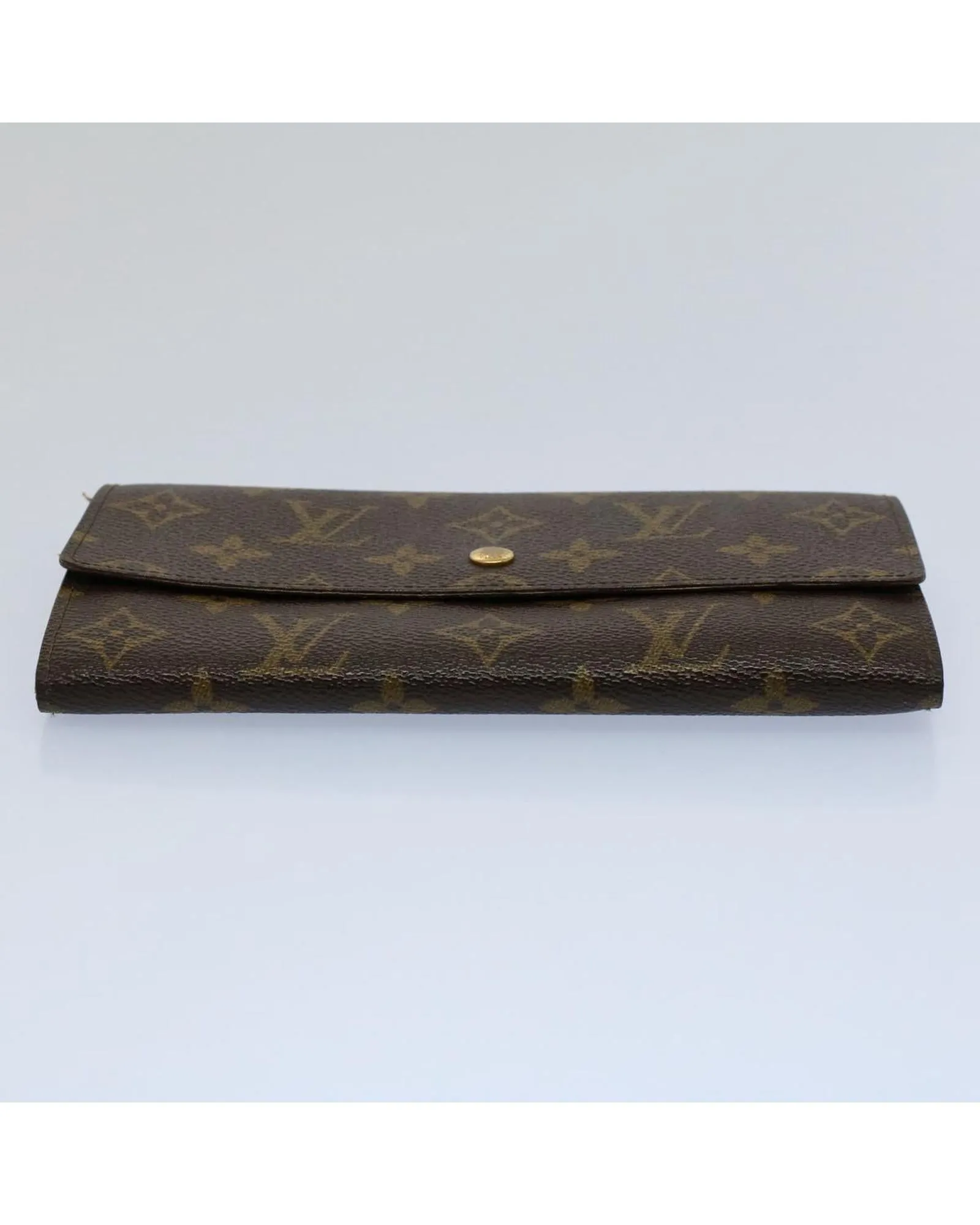 Monogram Canvas Long Wallet with Serial No