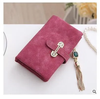 New Arrive 2017 Fashion Retro Matte Stitching Wallet Women Long Purse Clutch Women Casual Hasp Dollar Price Wallet Handbag