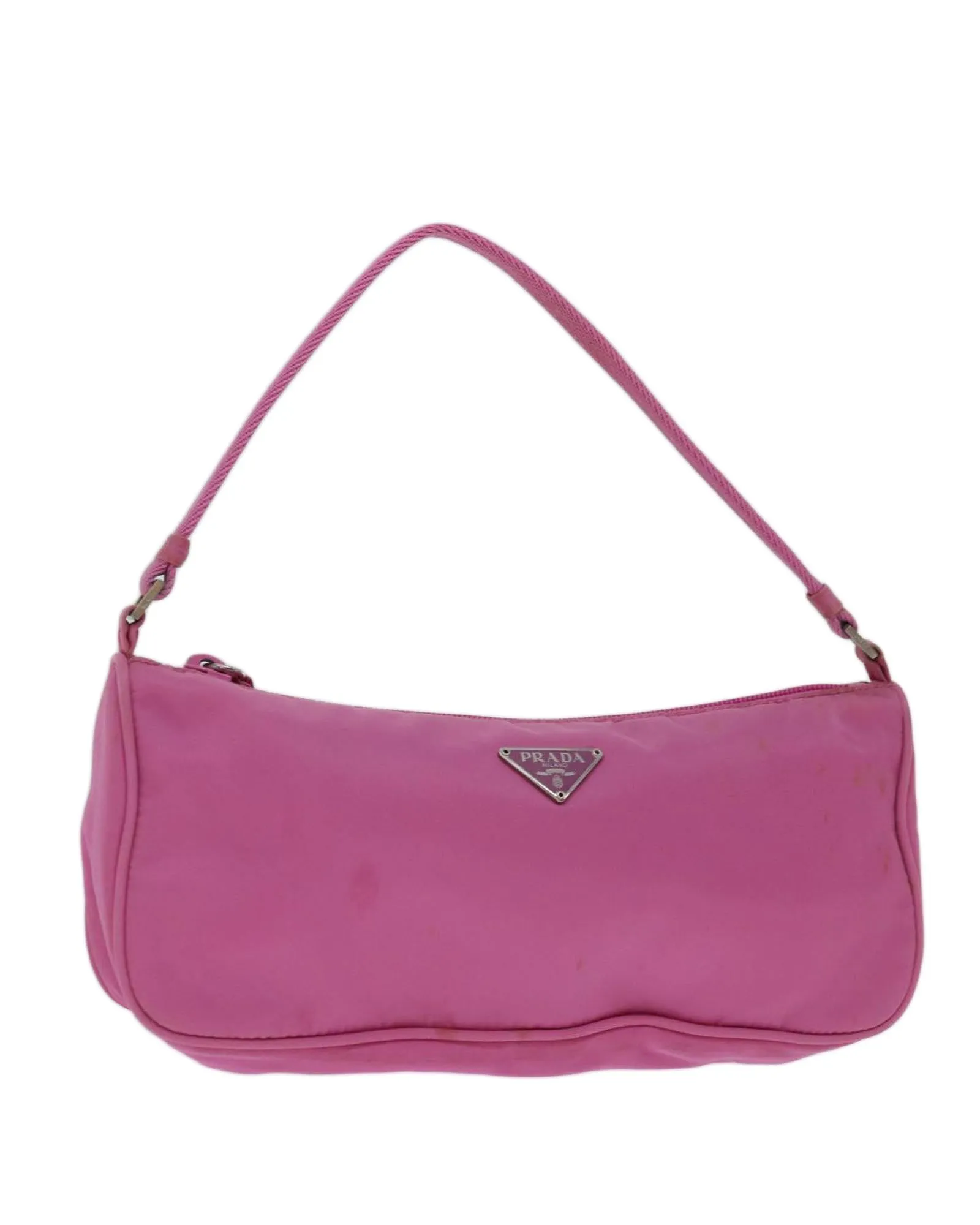 Nylon Accessory Pouch in Pink by PRADA