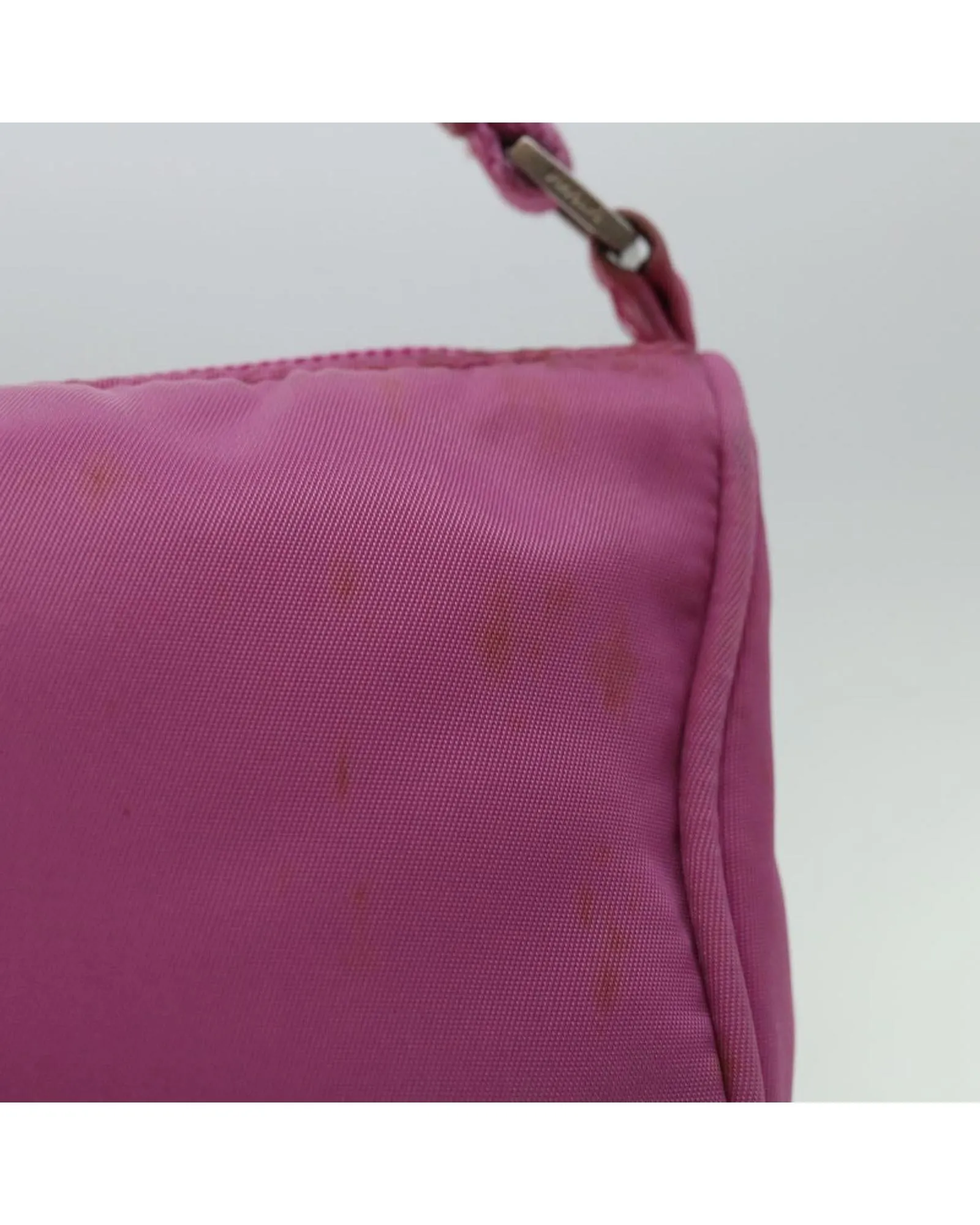 Nylon Accessory Pouch in Pink by PRADA