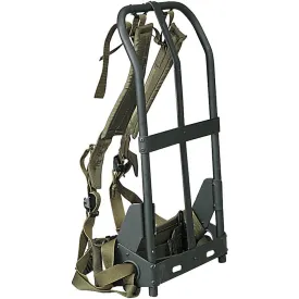 Olive Drab - Mil Spec Black ALICE Pack Frame with OD Straps GI LC-1