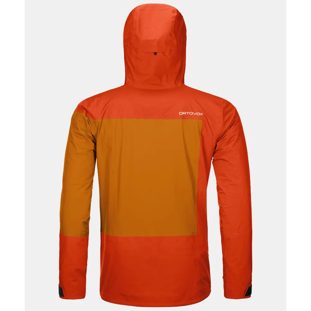 Mens Ortovox 3L Deep Shell Outdoor Jacket - Optimum Protection and Comfort